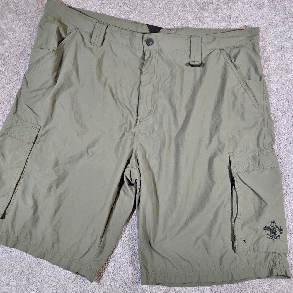 Boy Scouts of America Men's Uniform Centennial Shorts Green Nylon Size XL